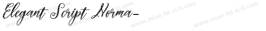 Elegant Script Norma字体转换